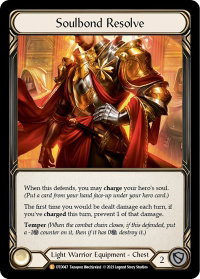 Soulbond Resolve - Dusk till Dawn (DTD) #DTD047 - Legendary Flesh and Blood Trading Card