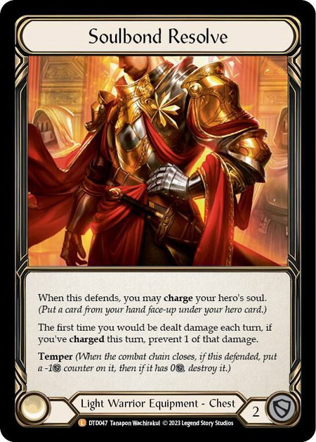 Soulbond Resolve trading card from Dusk till Dawn Soulbond Resolve - Dusk till Dawn Flesh and Blood trading card