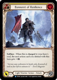 Banneret of Resilience - Dusk till Dawn (DTD) #DTD054 - Rare Flesh and Blood Trading Card