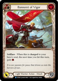 Banneret of Vigor - Dusk till Dawn (DTD) #DTD056 - Rare Flesh and Blood Trading Card