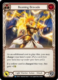 Beaming Bravado (Red) - Dusk till Dawn (DTD) #DTD057 - Rare Flesh and Blood Trading Card