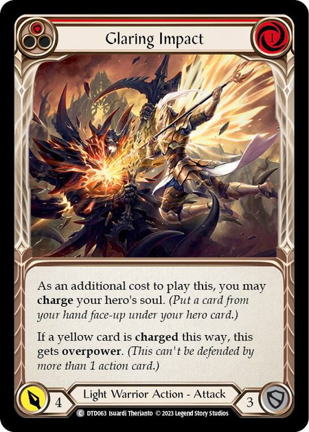 Glaring Impact (Red) - Dusk till Dawn Flesh and Blood trading card