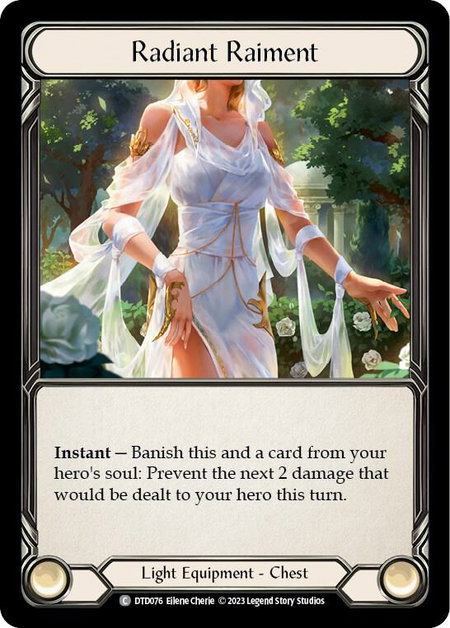 Radiant Raiment - Dusk till Dawn Flesh and Blood trading card