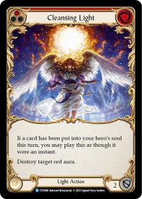 Cleansing Light (Red) - Dusk till Dawn (DTD) #DTD088 - Rare Flesh and Blood Trading Card