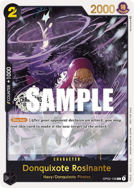 Donquixote Rosinante (Store Championship Participation Pack) - One Piece Promotion Cards One Piece trading card