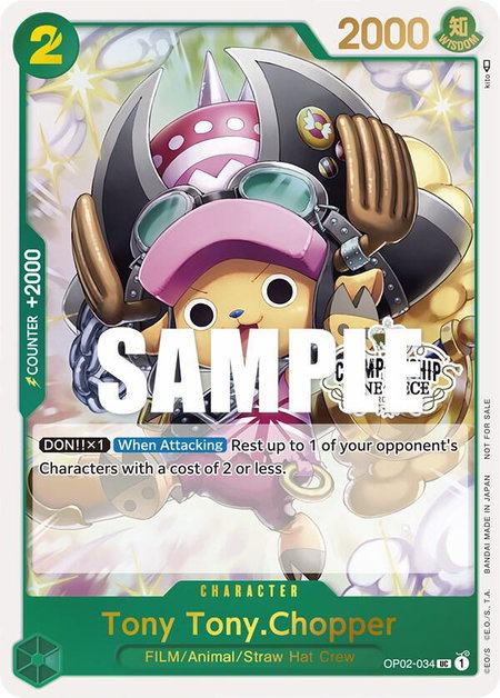 Tony Tony.Chopper (Store Championship Participation Pack) - One Piece Promotion Cards One Piece trading card