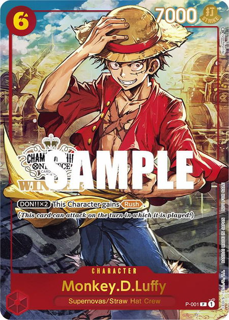 Monkey.D.Luffy (Store Championship Trophy Card) - One Piece Promotion Cards One Piece trading card