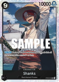 Shanks - Starter Deck 8: Monkey.D.Luffy (ST-08) #ST08-005 - Super Rare One Piece Trading Card