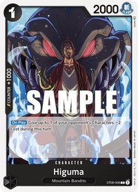 Higuma - Starter Deck 8: Monkey.D.Luffy (ST-08) #ST08-008 - Common One Piece Trading Card