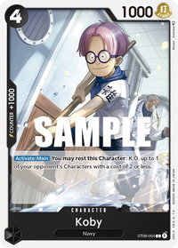 Koby - Starter Deck 8: Monkey.D.Luffy (ST-08) #ST08-004 - Common One Piece Trading Card