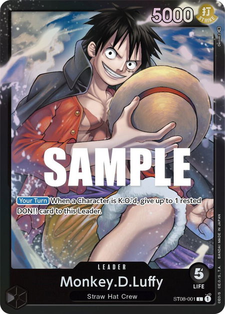 Monkey.D.Luffy (001) - Starter Deck 8: Monkey.D.Luffy One Piece trading card
