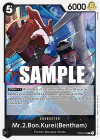 Mr.2.Bon.Kurei (Bentham) - Starter Deck 8: Monkey.D.Luffy (ST-08) #ST08-013 - Common One Piece Trading Card