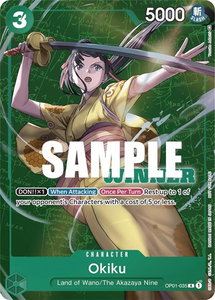 Okiku (Winner Pack Vol. 4) - One Piece Promotion Cards (OP-PR) #OP01-035 - Rare One Piece Trading Card