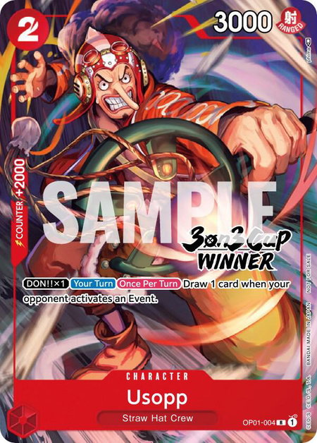 Usopp (3-on-3 Cup) [Winner] - One Piece Promotion Cards One Piece trading card