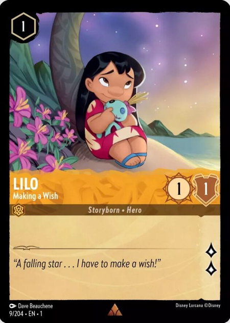 Lilo - Making a Wish - The First Chapter Disney Lorcana trading card