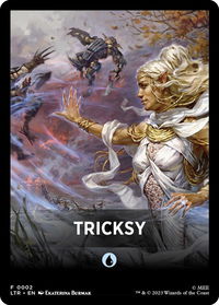 Tricksy Theme Card - Universes Beyond: The Lord of the Rings: Tales of Middle-earth (LTR) #2 - Token Magic: The Gathering Trading Card