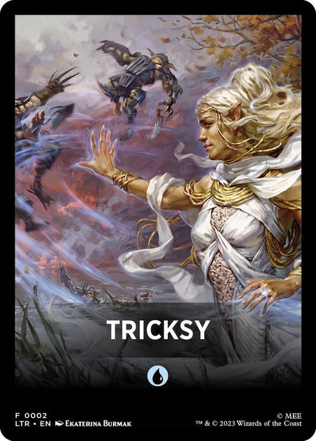 Tricksy Theme Card - Universes Beyond: The Lord of the Rings: Tales of Middle-earth Magic: The Gathering trading card