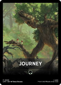 Journey Theme Card - Universes Beyond: The Lord of the Rings: Tales of Middle-earth (LTR) #5 - Token Magic: The Gathering Trading Card