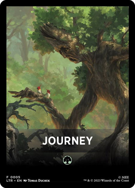 Journey Theme Card - Universes Beyond: The Lord of the Rings: Tales of Middle-earth Magic: The Gathering trading card