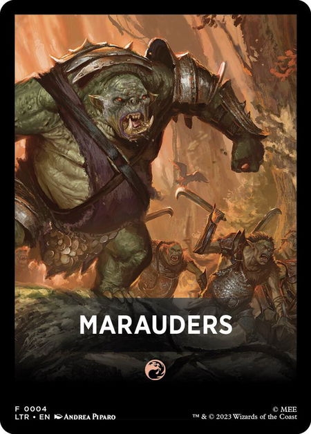 Marauders Theme Card - Universes Beyond: The Lord of the Rings: Tales of Middle-earth Magic: The Gathering trading card