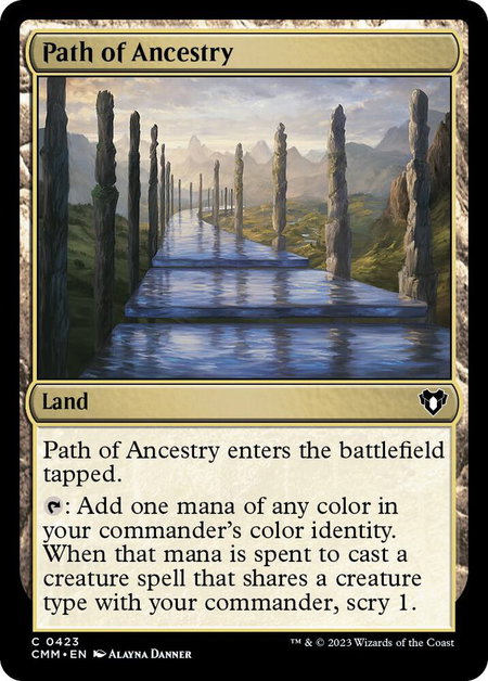 Path of Ancestry - Commander Masters Magic: The Gathering trading card