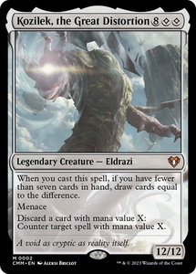 Kozilek, the Great Distortion - Commander Masters (CMM) #2 - Mythic Rare Magic: The Gathering Trading Card