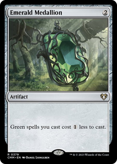 Emerald Medallion - Commander Masters Magic: The Gathering trading card