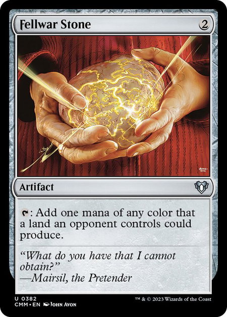 Fellwar Stone - Commander Masters Magic: The Gathering trading card