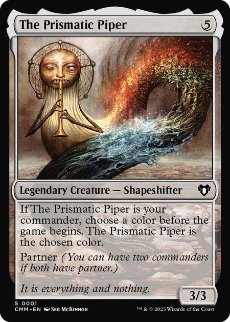 The Prismatic Piper - Commander Masters Magic: The Gathering trading card