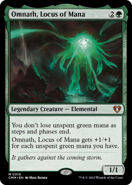 Omnath, Locus of Mana - Commander Masters Magic: The Gathering trading card