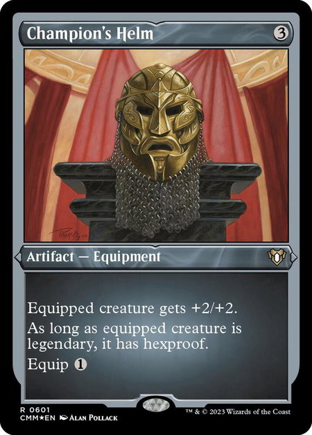 Champion's Helm (Foil Etched) - Commander Masters Magic: The Gathering trading card