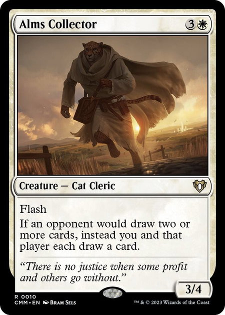 Alms Collector - Commander Masters Magic: The Gathering trading card