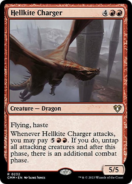 Hellkite Charger - Commander Masters Magic: The Gathering trading card