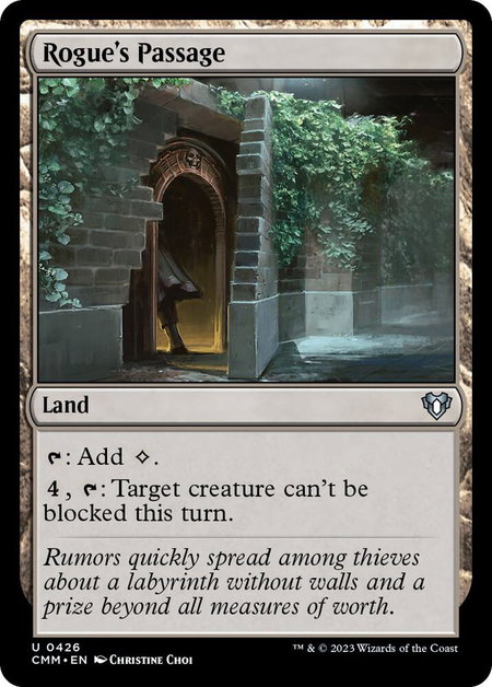 Rogue's Passage - Commander Masters Magic: The Gathering trading card