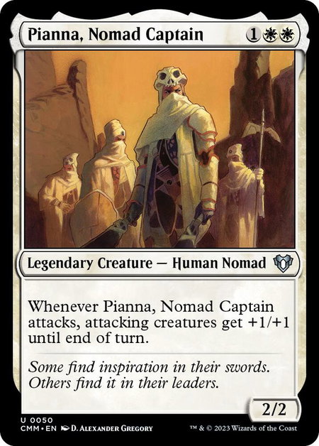 Pianna, Nomad Captain - Commander Masters Magic: The Gathering trading card