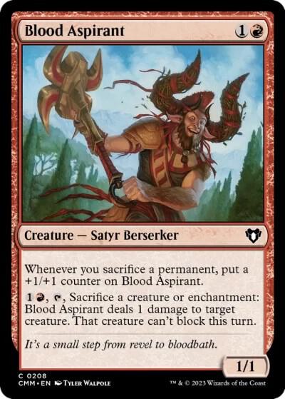 Blood Aspirant - Commander Masters Magic: The Gathering trading card