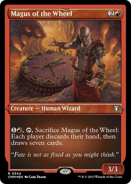 Magus of the Wheel (Foil Etched) - Commander Masters Magic: The Gathering trading card