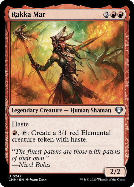 Rakka Mar - Commander Masters Magic: The Gathering trading card