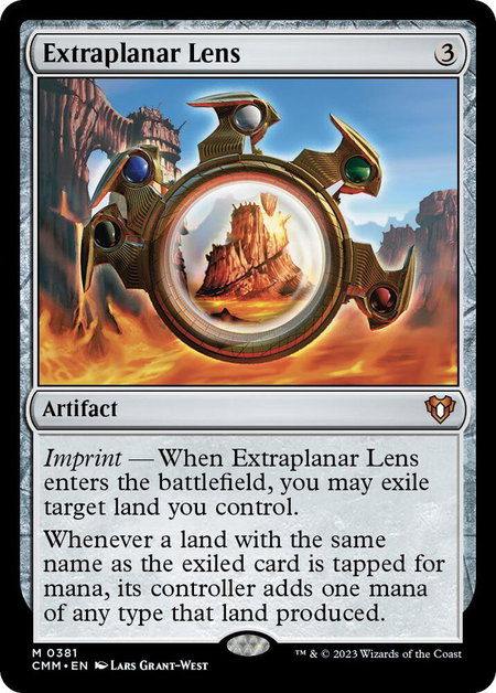 Extraplanar Lens - Commander Masters Magic: The Gathering trading card