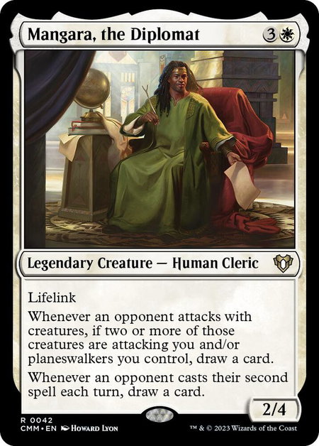 Mangara, the Diplomat - Commander Masters Magic: The Gathering trading card