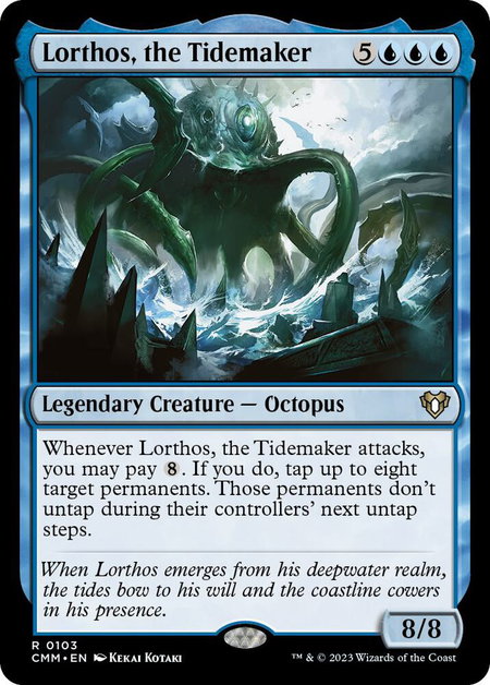 Lorthos, the Tidemaker - Commander Masters Magic: The Gathering trading card