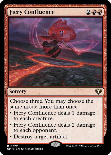 Fiery Confluence - Commander Masters Magic: The Gathering trading card