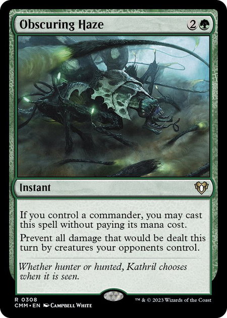 Obscuring Haze - Commander Masters Magic: The Gathering trading card