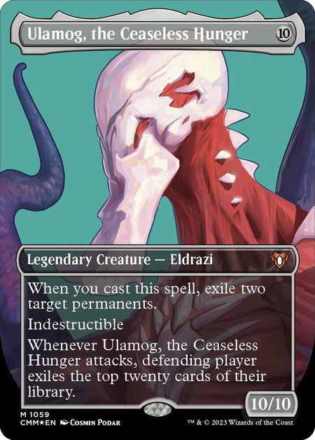 Ulamog, the Ceaseless Hunger (Textured Foil) - Commander Masters Magic: The Gathering trading card