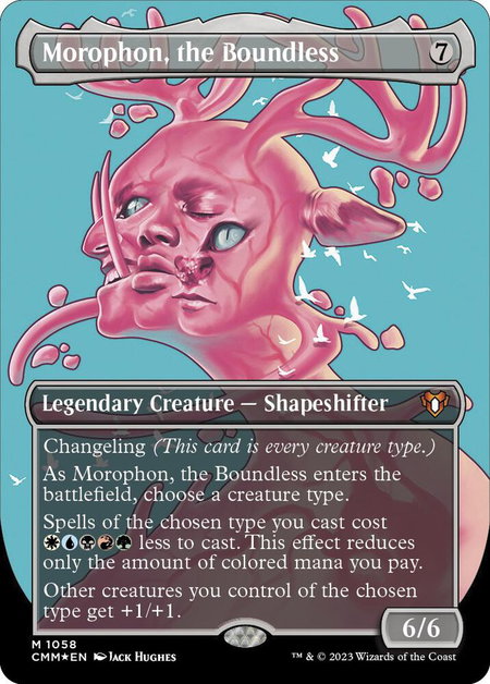 Morophon, the Boundless (Textured Foil) - Commander Masters Magic: The Gathering trading card