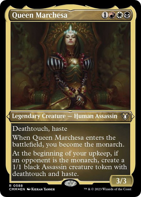 Queen Marchesa (Foil Etched) - Commander Masters Magic: The Gathering trading card