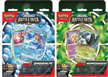 Deluxe Battle Deck: Quaquaval ex/Meowscarada ex [Set of 2] - Miscellaneous Cards & Products Pokémon trading card