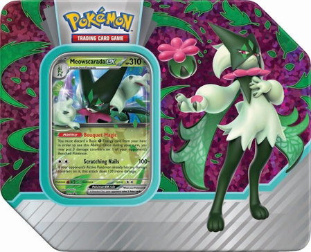 Paldea Partners Tin [Meowscarada ex] - Miscellaneous Cards & Products Pokémon trading card
