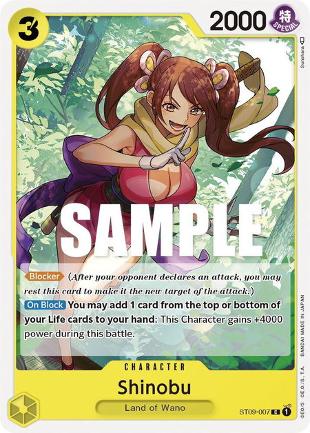 Shinobu - Starter Deck 9: Yamato One Piece trading card