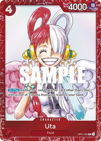 Uta (Premium Card Collection -ONE PIECE FILM RED Edition-) - One Piece Promotion Cards (OP-PR) #OP01-005 - Rare One Piece Trading Card